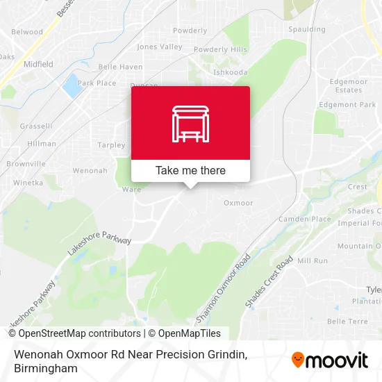 Mapa de Wenonah Oxmoor Rd Near Precision Grindin