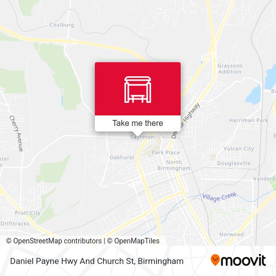 Daniel Payne Hwy And Church St map