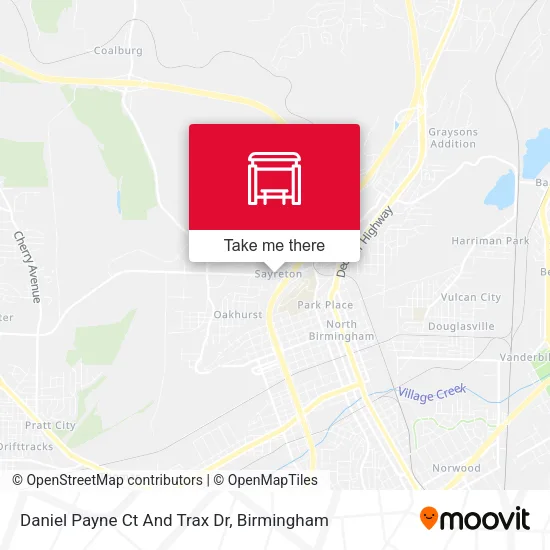 Mapa de Daniel Payne Ct And Trax Dr