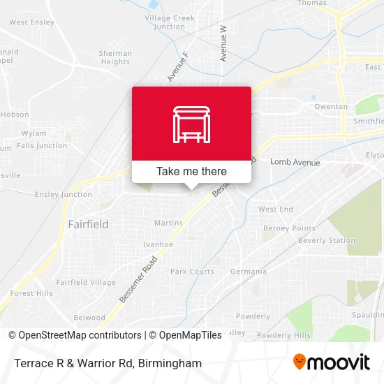 Mapa de Terrace R & Warrior Rd