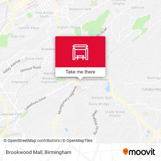 Mapa de Brookwood Mall