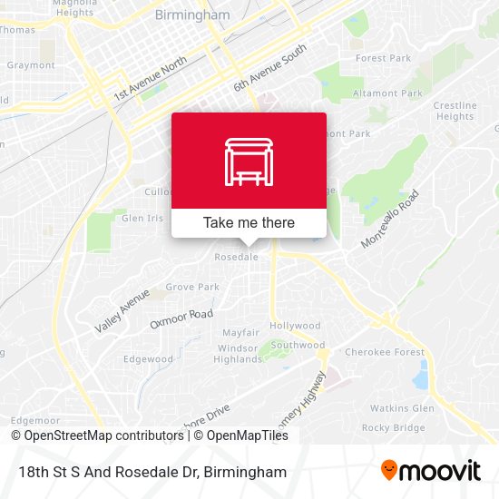 18th St S And Rosedale Dr map