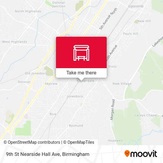 Mapa de 9th St Nearside Hall Ave