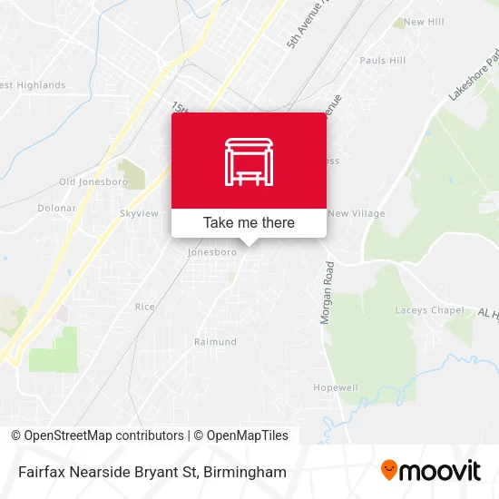 Mapa de Fairfax Nearside Bryant St