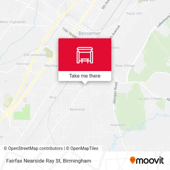 Mapa de Fairfax Nearside Ray St