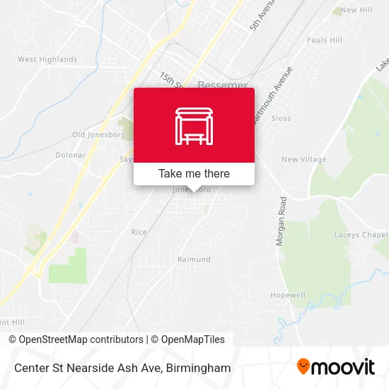Mapa de Center St Nearside Ash Ave