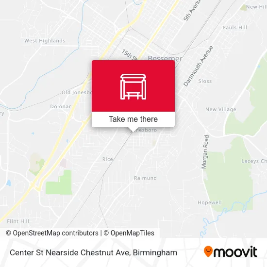 Mapa de Center St Nearside Chestnut Ave
