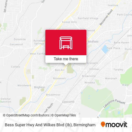 Bess Super Hwy And Wilkes Blvd (Ib) map