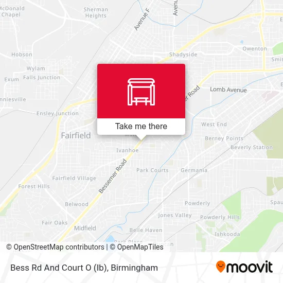 Bess Rd And Court O (Ib) map