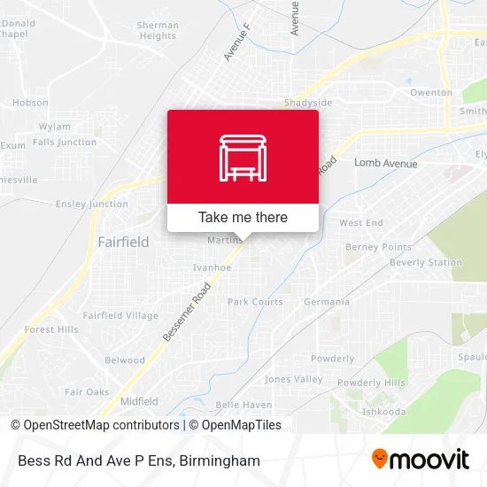 Mapa de Bess Rd And Ave P Ens