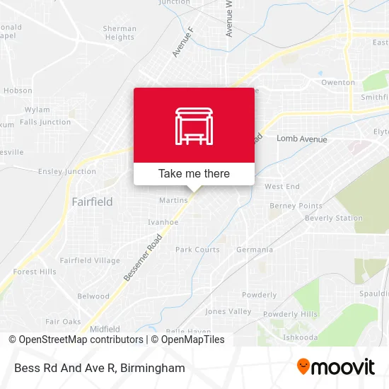 Bess Rd And Ave R map