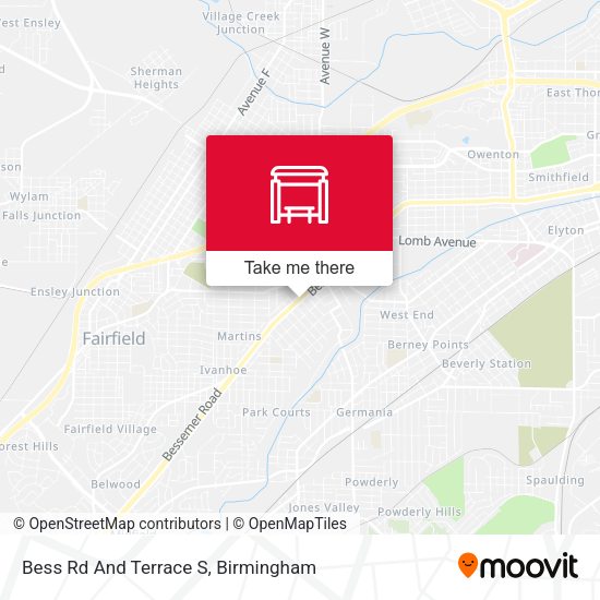 Bess Rd And Terrace S map