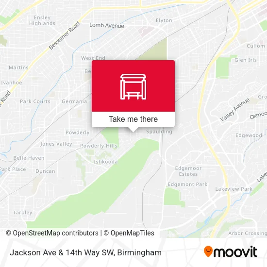 Mapa de Jackson Ave & 14th Way SW