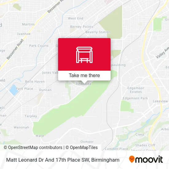 Mapa de Matt Leonard Dr And 17th Place SW