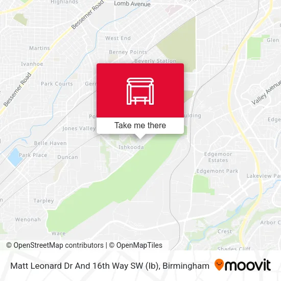 Mapa de Matt Leonard Dr And 16th Way SW (Ib)