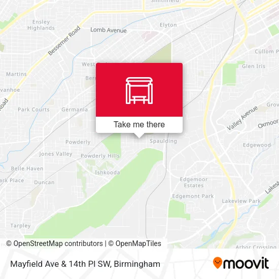 Mapa de Mayfield Ave & 14th Pl SW