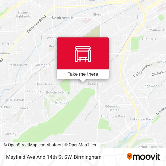 Mapa de Mayfield Ave And 14th St SW