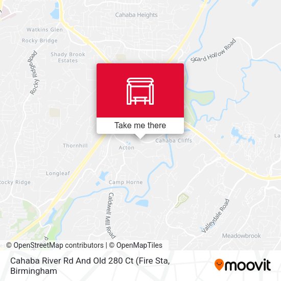 Cahaba River Rd And Old 280 Ct map