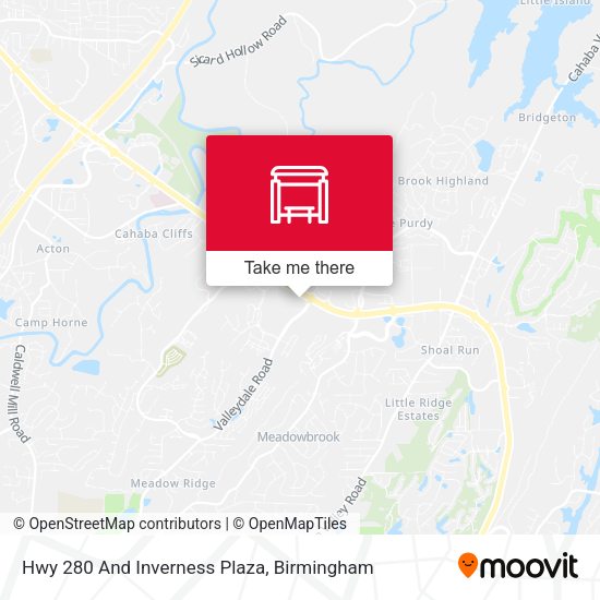 Hwy 280 And Inverness Plaza map