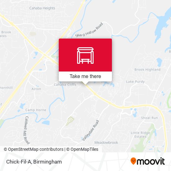 Chick-Fil-A map