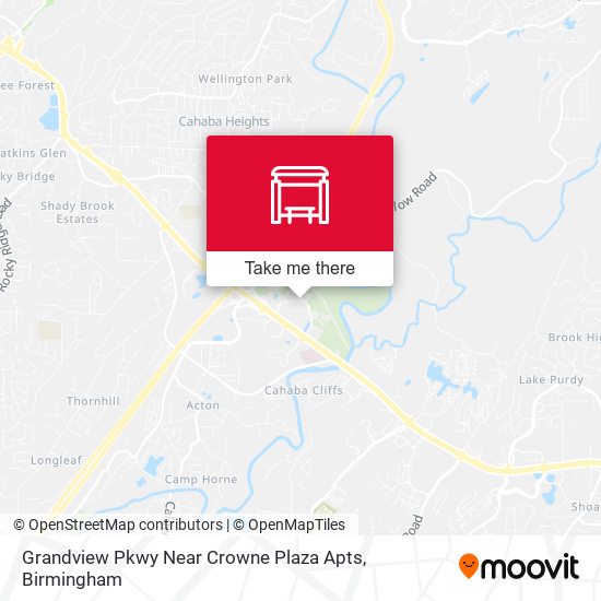 Mapa de Grandview Pkwy Near Crowne Plaza Apts