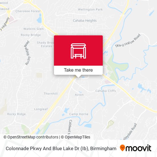 Colonnade Pkwy And Blue Lake Dr (Ib) map