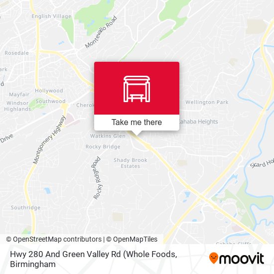 Hwy 280 And Green Valley Rd map