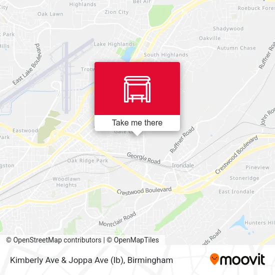Mapa de Kimberly Ave & Joppa Ave (Ib)
