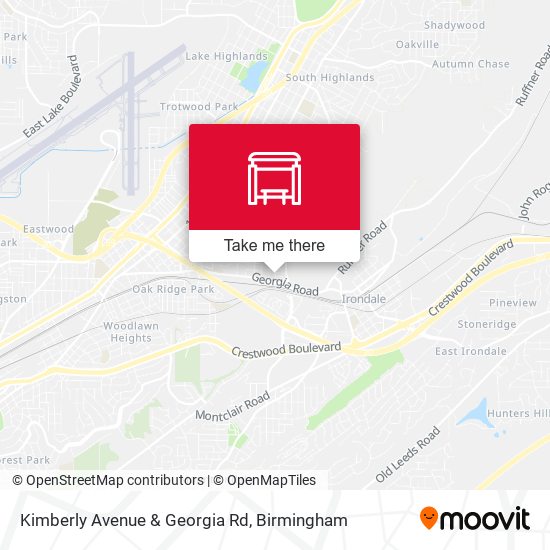 Kimberly Avenue & Georgia Rd map