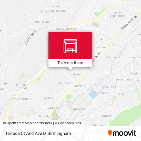 Terrace Ct And Ave D map