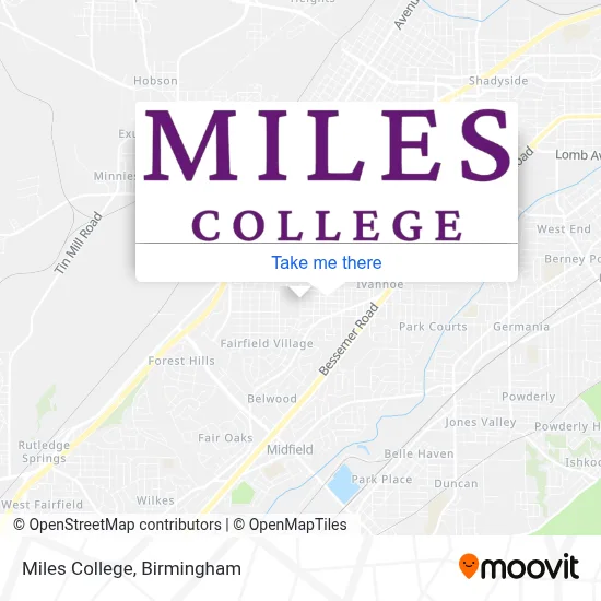 Miles College map