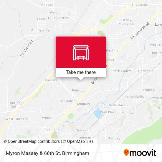 Mapa de Myron Massey & 66th St