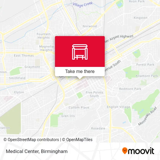 Mapa de Medical Center