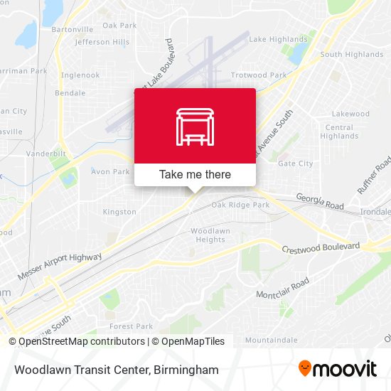 Woodlawn Transit Center map