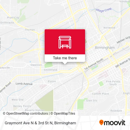 Mapa de Graymont Ave N & 3rd St N