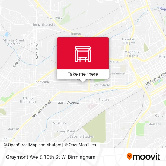 Mapa de Graymont Ave & 10th St W