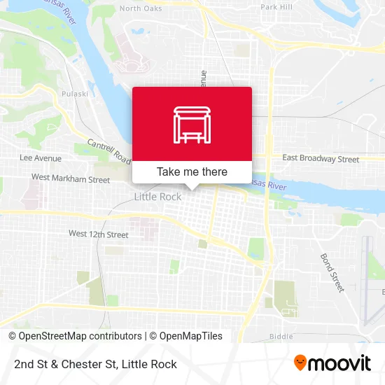 Mapa de 2nd St & Chester St