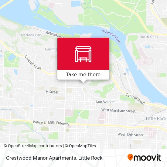 Mapa de Crestwood Manor Apartments