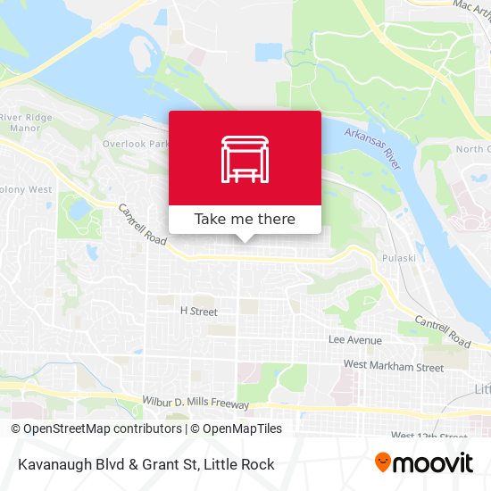 Mapa de Kavanaugh Blvd & Grant St