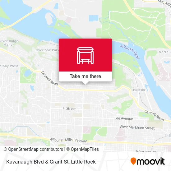 Kavanaugh Blvd & Grant St map