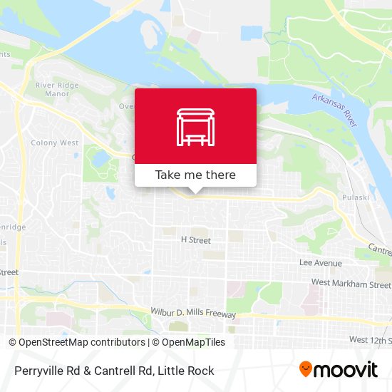 Perryville Rd & Cantrell Rd map