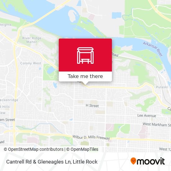 Cantrell Rd & Gleneagles Ln map