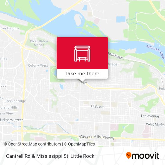 Cantrell Rd & Mississippi St map