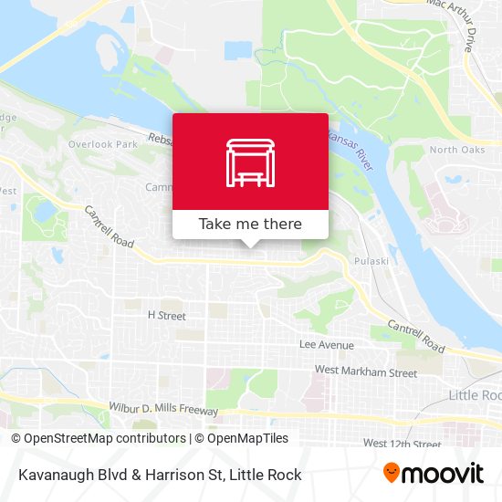 Kavanaugh Blvd & Harrison St map