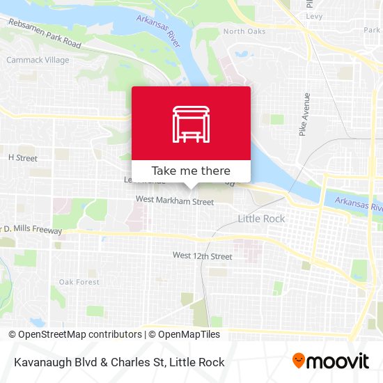 Mapa de Kavanaugh Blvd & Charles St