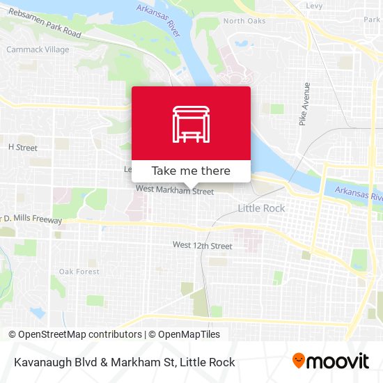 Kavanaugh Blvd & Markham St map