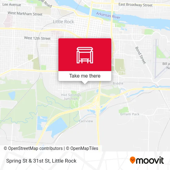 Spring St & 31st St map