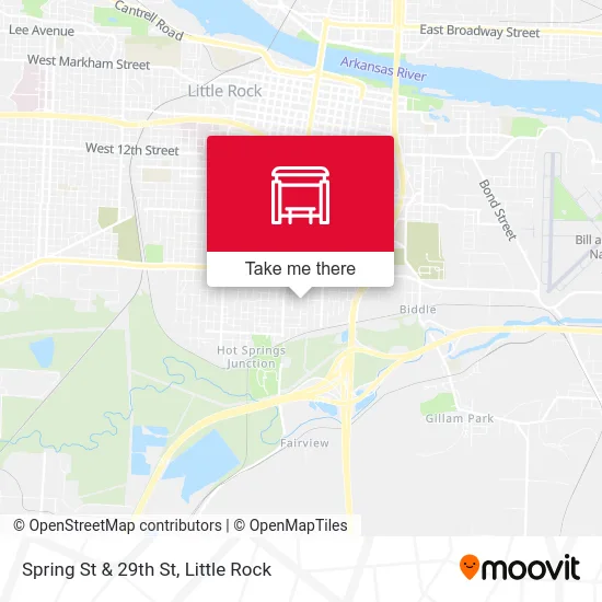 Spring St & 29th St map