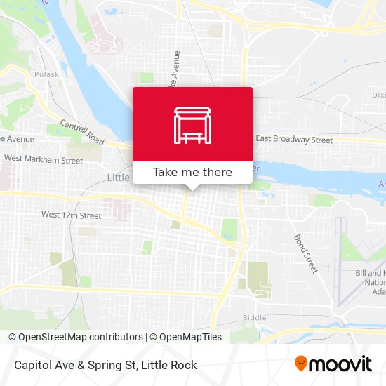 Capitol Ave & Spring St map