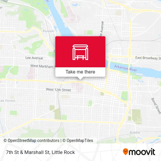 Mapa de 7th St & Marshall St